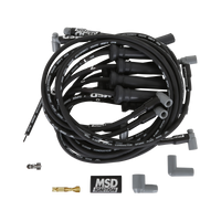 Wire Set Super Conductor, Bb Chevy W/Front Drive & Pro Stock Zr1 Boots MSD Ignition