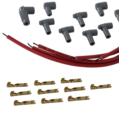 Super Conductor Spark Plug Wire Set 4 Cyl Multi-Angle Plug Socket/Hei Set W/Terminals For Engines With Early Type Socket And Late Type Hei Spark Plug Top Distributor Caps MSD Ignition