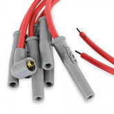 Super Conductor Spark Plug Wire Set 6-Cylinder Set Includes Terminals For Engines With Early Type (Socket) And Late Type (Hei Spark Plug Top) Distributor Caps. Multi-Angle Boots And Terminals Factory Installed On One End MSD Ignition