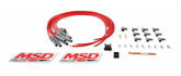 Super Conductor Spark Plug Wire Set Multi-Angle Plug Hei Cap For Engines With Late-Model Type (Hei Spark Plug Top) Distributor Caps 90 Degree Distributor Boots And Terminals Included MSD Ignition
