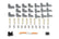 Super Conductor Spark Plug Wire Set 8 Cyl Multi-Angle Plug, Socket/Hei Set Includes Terminals For Engines With Early Type (Socket) And Late Type (Hei Spark Plug Top) Distributor Caps. Mult MSD Ignition