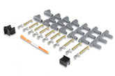 Super Conductor Spark Plug Wire Set 8 Cyl Multi-Angle Plug, Socket/Hei Set Includes Terminals For Engines With Early Type (Socket) And Late Type (Hei Spark Plug Top) Distributor Caps. Mult MSD Ignition