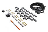 Black Super Conductor Universal 8 Cyl. 90 Degree Set Includes Terminals For Engines With Early Type (Socket) And Late Type (Hei Spark Plug Top) Distributor Caps. 90 Degree Boots And Terminals Factory Installed On One End MSD Ignition