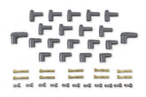 Black Super Conductor Universal 8 Cyl. 90 Degree Set Includes Terminals For Engines With Early Type (Socket) And Late Type (Hei Spark Plug Top) Distributor Caps. 90 Degree Boots And Terminals Factory Installed On One End MSD Ignition