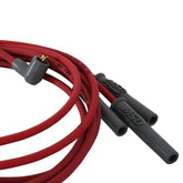 Super Conductor Spark Plug Wire Set Chrysler 318-360, Socket For Use On Chrylser 318-360 Engines With Socket Boots, Red Jacket MSD Ignition