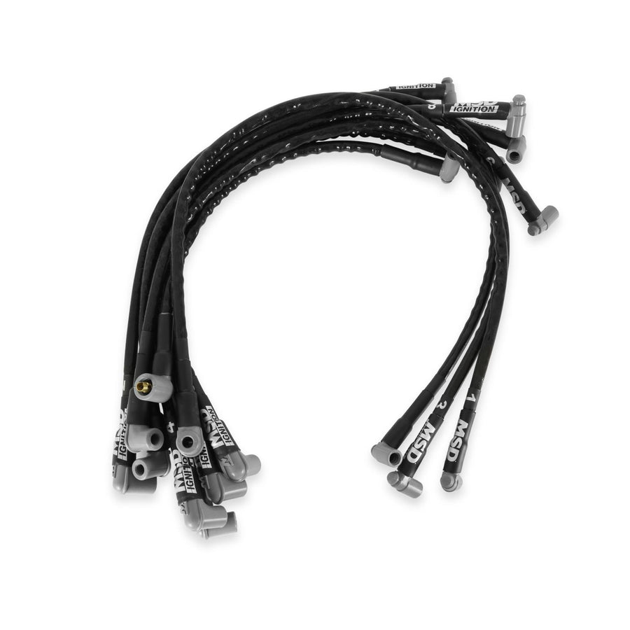 Sleeved Spark Plug Wires For Sbc Over Valve Cover, Hei The MSD Race Tailored 8.5Mm Super Conductor Wire Sets MSD Ignition