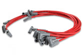 Super Conductor Spark Plug Wire Set Small Block Chevy 350 Hei For Use On Chevy Small Block 350 Engines, Hei, Red Jacket MSD Ignition