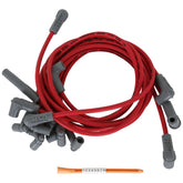 Super Conductor Spark Plug Wire Set Chevy Corvette 350 Tpi For Use On Chevy Corvettes With 350 Tpi Engine, Red Jacket MSD Ignition
