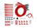 Single Hemi Wire Set Super Conductor 8.5Mm Wire Set Red Single Wire 8.5Mm Wire Set Pre-Crimped At The Spark Plug End MSD Ignition