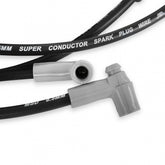 8.5Mm Super Conductor Wire Set For Sbc Sprintcar, Close Fit, In Black Features A Helically-Wound Copper Alloy Conductor Which Has Only 40 50 Ohms Of Resistance Per Foot MSD Ignition