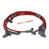 Red Super Conductor Wire Set Chevy Sprint Car Tight Fit / 90 Degree At Plug / 90 Degree At Cap MSD Ignition