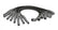 MSD Ford Raptor 6.2L V8 Black Wire Set Direct Replacement 8.5 Mm Super Conductor Spark Plug Wire Set MSD Ignition