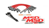 MSD Ford Raptor 6.2L V8 Red Wire Set Direct Replacement 8.5 Mm Super Conductor Spark Plug Wire Set MSD Ignition