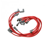 Super Conductor Spark Plug Wire Set ,Small Block Chevy, Socket Dist. Cap For Use On Chevy Small Block, Socket, Red Jacket MSD Ignition
