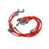 Super Conductor Spark Plug Wire Set ,Small Block Chevy, Socket Dist. Cap For Use On Chevy Small Block, Socket, Red Jacket MSD Ignition