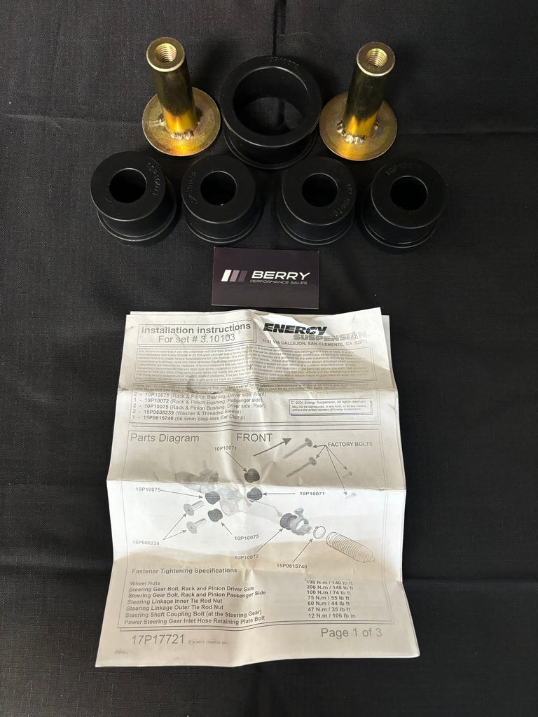 OPEN BOX - Energy Suspension Rack & Pinion Bushing Set 2007-2014 GM Truck/SUV 3-10103G