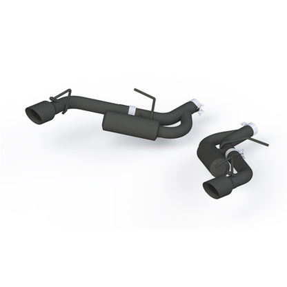 MBRP 2016-2024 Chevrolet Camaro 2.5in Black Coated Non NPP Axle Back Exhaust System - 4in Dual Wall Tips | S7038BLK