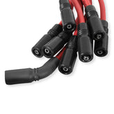 Super Conductor Spark Plug Wire Set Univ. Chevy Lt1 W/Straight Boot For Late Model GM Lt1 Engines Straight Lt1 Boots And Terminals Installed And 90 Degree Spark Plug Boots And Terminals Loose MSD Ignition