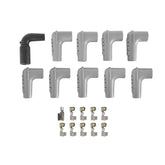 Super Conductor Spark Plug Wire Set Univ. Chevy Lt1 W/Straight Boot For Late Model GM Lt1 Engines Straight Lt1 Boots And Terminals Installed And 90 Degree Spark Plug Boots And Terminals Loose MSD Ignition