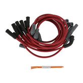 Super Conductor Spark Plug Wire Set Chevy Corvette, Lt1, V8, 92-97 For Use On Chevy Corvette, Lt1, V8, '92-'97, Red Jacket MSD Ignition