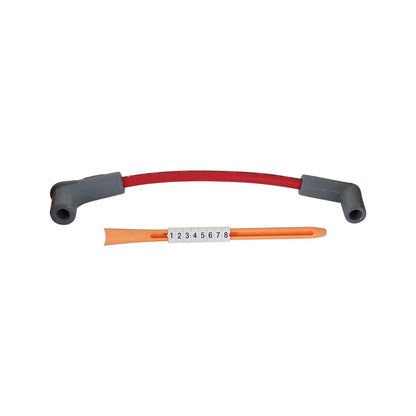 Super Conductor Spark Plug Wire Set Mustang 5.0L '94-On For Use On Ford 5.0L Mustangs, '94-On, Red Jacket MSD Ignition