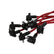 Super Conductor Spark Plug Wire Set '96-'97 Mustang Cobra, 4.6L For Use On Ford Mustang Cobra, 4.6L, '96-'97, Red Jacket MSD Ignition