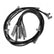 Wire Set Sc Blk, Chry. 383-440 Hei For MSD Dist. For Use On Chrysler 383-440 Hei With MSD Distributor, Black Jacket MSD Ignition