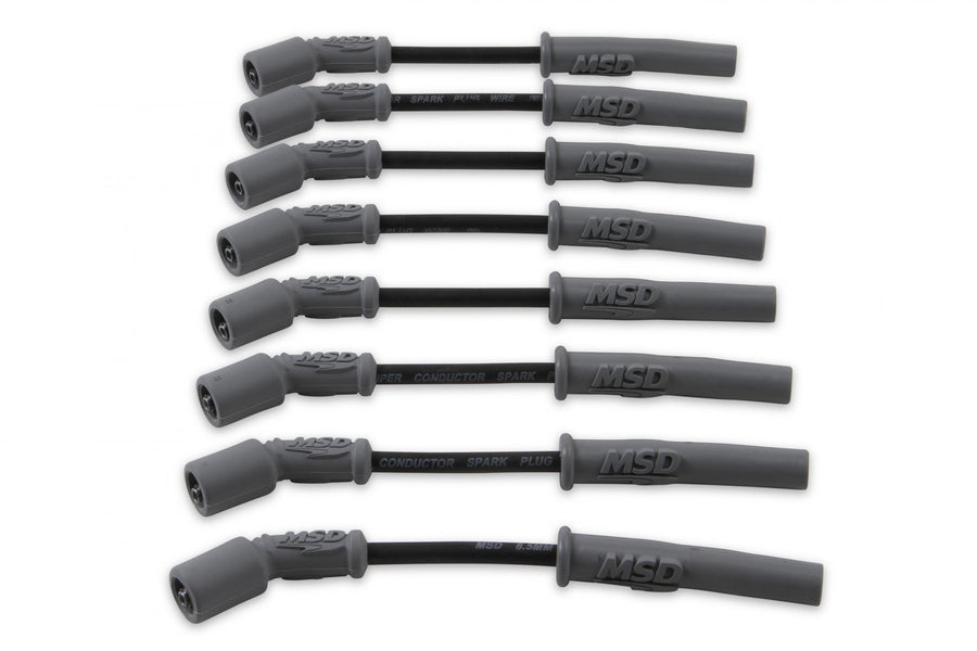 Wire Set Black Sc, GM LS1, Vette/Camaro, '97-On For Use On GM LS1 Engines, Corvette, Camaro, '97-On, Black Jacket MSD Ignition