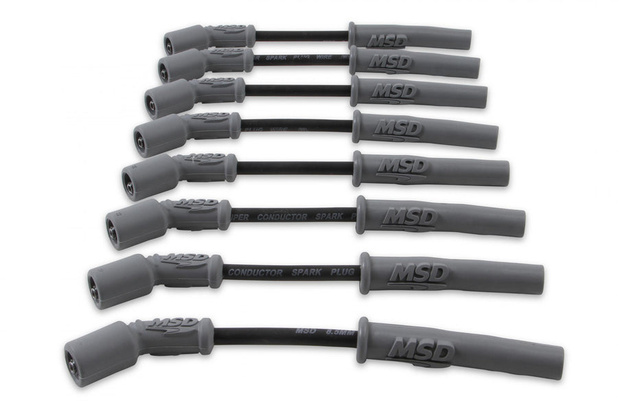 Wire Set Black Sc, GM LS1, Vette/Camaro, '97-On For Use On GM LS1 Engines, Corvette, Camaro, '97-On, Black Jacket MSD Ignition