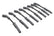 Wire Set Black Sc, GM LS1, Vette/Camaro, '97-On For Use On GM LS1 Engines, Corvette, Camaro, '97-On, Black Jacket MSD Ignition