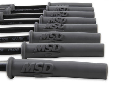 Wire Set Black Sc, GM LS1, Vette/Camaro, '97-On For Use On GM LS1 Engines, Corvette, Camaro, '97-On, Black Jacket MSD Ignition