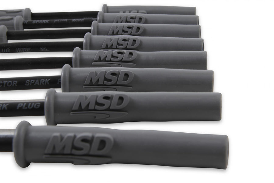 Wire Set Black Sc, GM LS1, Vette/Camaro, '97-On For Use On GM LS1 Engines, Corvette, Camaro, '97-On, Black Jacket MSD Ignition