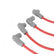 Wire Set Sc Red, '02-'04 Mini Cooper, 1.6L The MSD 8.5Mm Super Conductor Wire Is The Performance Wire MSD Ignition