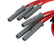 Super Conductor Spark Plug Wire Set 2000 Ford 3.8L V-6 Mustang For Use On 2000 Ford 3.8L V6 Mustang, Red Jacket MSD Ignition