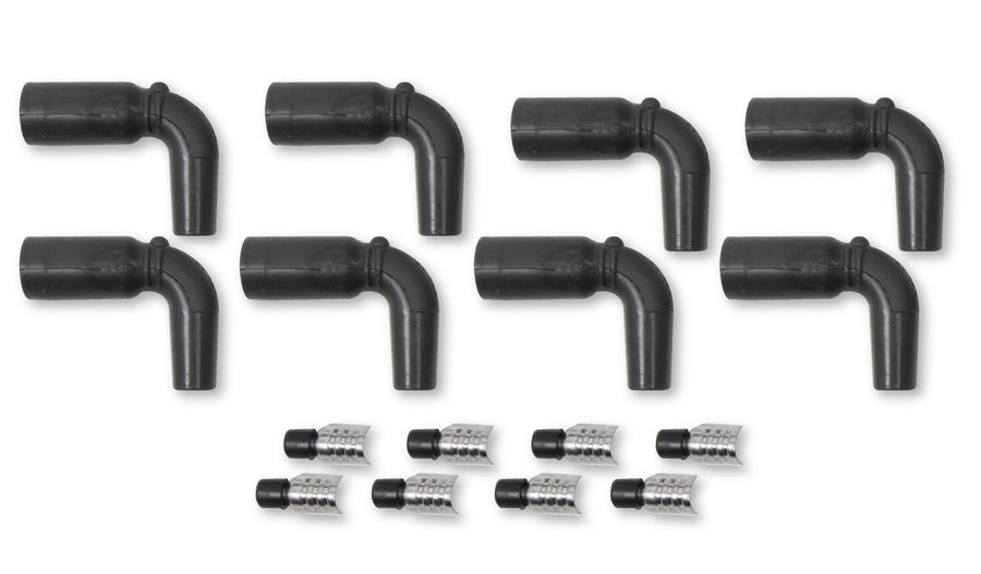Lt1, 90 Degree Boots & Terminals, 8-Pack High Performance Boot And Terminal Kit For GM Lt Ignition Wires MSD Ignition