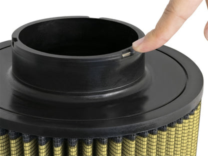 aFe Power MagnumFLOW Pro GUARD 7 Air Filter 4in Flange x 8-1/2in Base x 8-1/2in Top x 11in Height | 72-90058