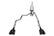 Corsa 19-25 Chevy Silverado 1500 CatBack Dual Rear Exit with Twin 4in Black Powder Ct ProSeries Tips