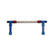 Fuel Line Dual Fuel Lines for Gen 3 Dominator Carburetors w -8 O-Ring HP Bowls Fuel Line with Dual 8AN Inlet, Red & Blue Fittings with Stainless Hose Holley