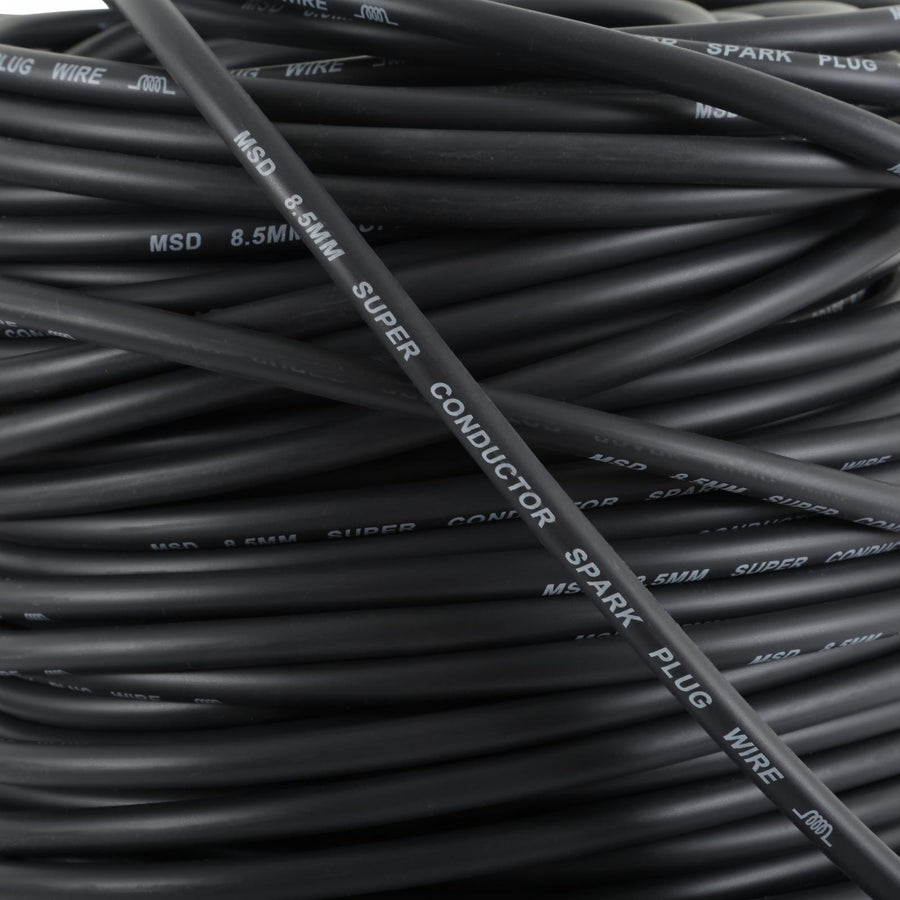 MSD Super Conductor Bulk Wire, Black 300' Black Super Conductor Spark Plug Wire In Bulk, 300' Length MSD Ignition