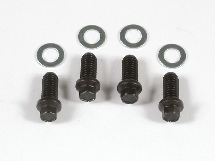 Header Bolts 3/8-16 x 3/4 Inch Mini Hex Head Black Oxide Fits AMC 290-401, Chevrolet Small Block 262-400, Chrysler 383-440 except Hemi, Pontiac 326-455, Oldsmobile 330-455 Mr Gasket