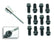 Header Bolts 3/8-16 x 3/4 Inch Hex & Socket Head Black Oxide Fits AMC 290-401, Chevrolet Small Block 262-400, Chrysler 383-440 except Hemi, Pontiac 326-455, Oldsmobile 330-455 Mr Gasket