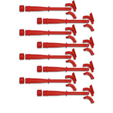MSD Hemi Tubes, Red Set Of 8 Hemi Tubes, Elbows, End Caps And Screws, Red MSD Ignition
