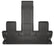Husky Liners 14 Toyota Highlander Weatherbeater Black 3rd Seat Floor Liner