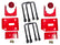 Suspension Engineering 2015-2024 F150 2WD & 4WD 5" Rear Lowering Kit (Flip Kit) (Red or Black) F150-REAR-LOWERING-KIT