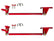 Suspension Engineering 2015-2024 F150 Traction Bars (Standard or Flipped Axle Position) (Red or Black) 35-1006