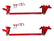 Suspension Engineering 2015-2024 F150 Traction Bars (Standard or Flipped Axle Position) (Red or Black) 35-1006