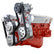 CVF Racing 350-SERPENTINE-AC-L BEAST 8-Rib Serpentine Conversion, AC, Power Steering & High-Mount Alternator, Polished