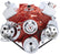 CVF Racing 350-SERPENTINE-PS-C BEAST 8-Rib Serpentine Conversion, Power Steering & Alternator, Polished