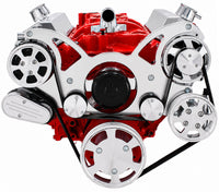CVF Racing 350-WRAPTOR-EWP Wraptor All-Inclusive Serpentine System with Electric Water Pump, Polished or C3