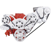 CVF Racing SBC ProCharger Wraptor serpentine system, Polished, 350PC-WRAPTOR